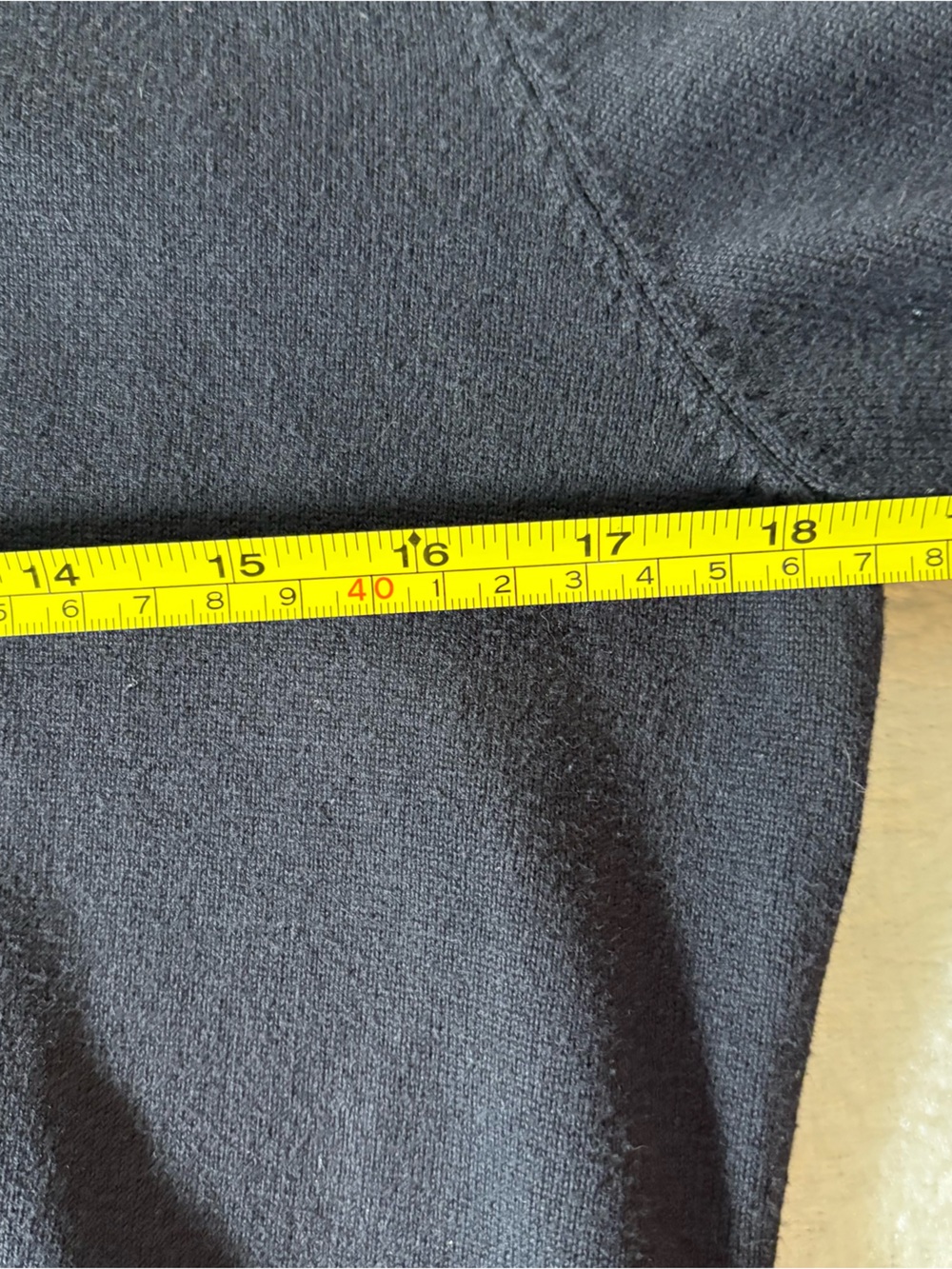 LAUREN Ralph Lauren Black Knit Cardigan with Logo Button - Picture 6 of 7